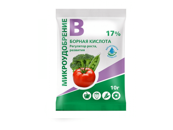 Борная кислота 17% микроэлемент 10г Терра Мастер